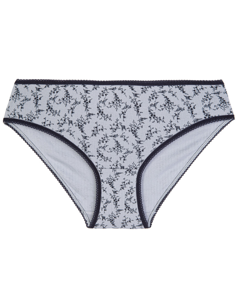 Majtki figi - Wygodne figi damskie bikini bawełniane gładkie i wzorzyste w kwiatki zestaw 6-pak WIELOKOLOROWY - produkt moraj.pl 8