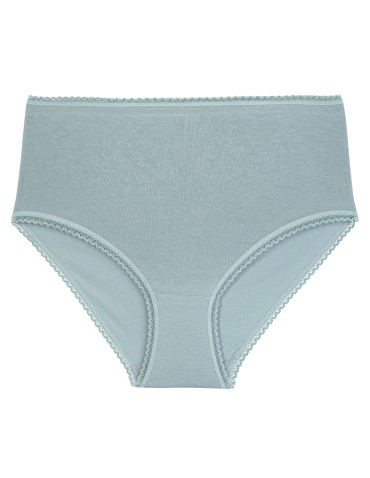Majtki z wysokim stanem - Figi damskie maxi bikini bawełniane z wysokim stanem pastelowe kolory 6-pak WIELOKOLOROWY - produkt 2