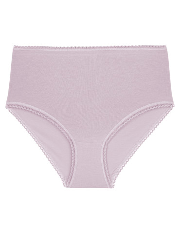 Majtki z wysokim stanem - Figi damskie maxi bikini bawełniane z wysokim stanem pastelowe kolory 6-pak WIELOKOLOROWY - produkt 3