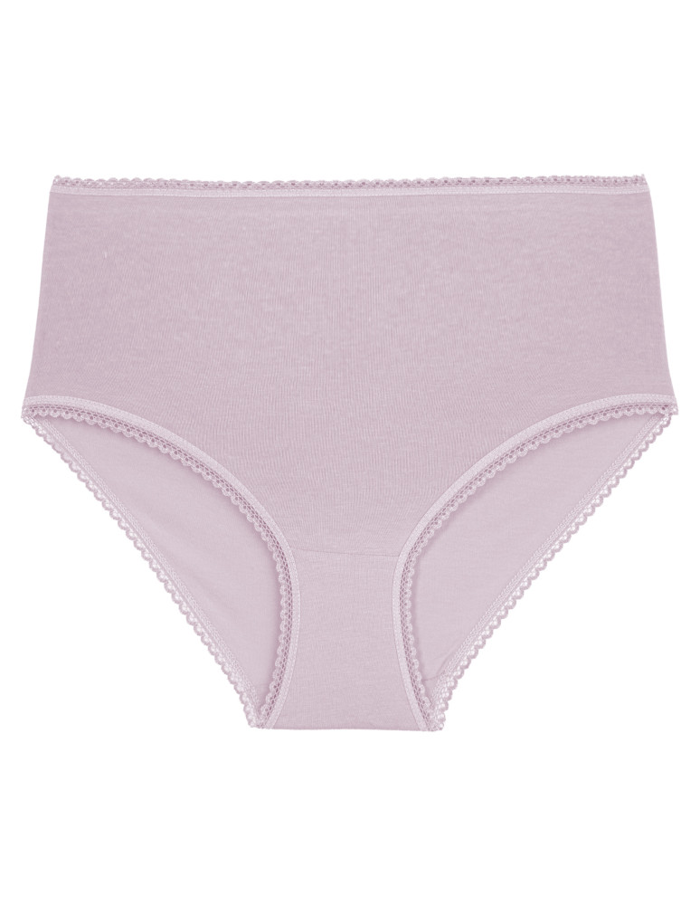 Majtki z wysokim stanem - Figi damskie maxi bikini bawełniane z wysokim stanem pastelowe kolory 6-pak WIELOKOLOROWY - produkt moraj.pl 3