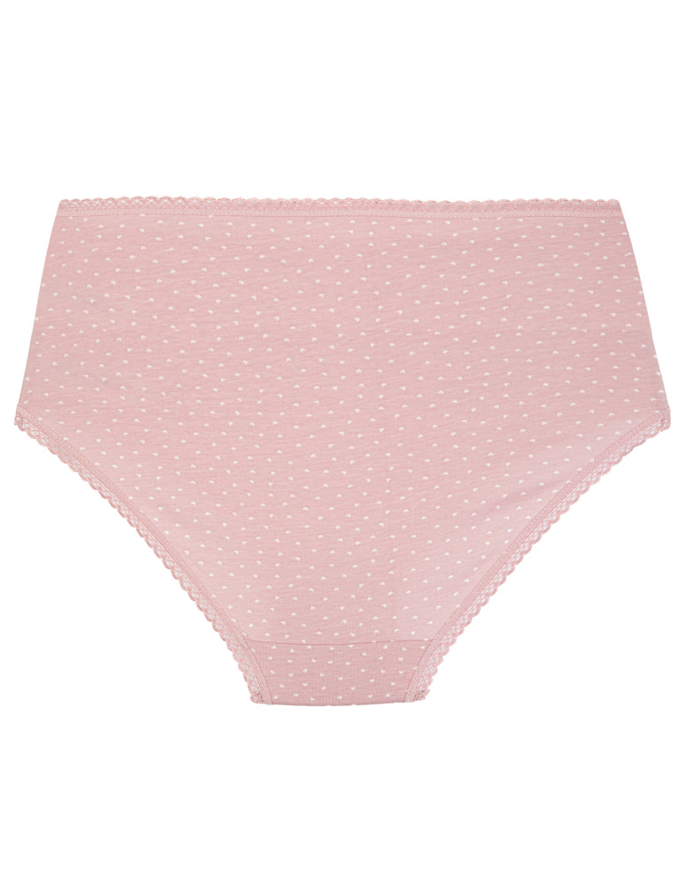 Majtki z wysokim stanem - Figi damskie maxi bikini bawełniane z wysokim stanem pastelowe kolory 6-pak WIELOKOLOROWY - produkt moraj.pl 7