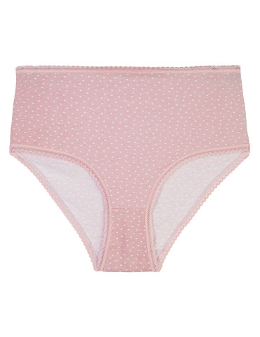 Majtki z wysokim stanem - Figi damskie maxi bikini bawełniane z wysokim stanem pastelowe kolory 6-pak WIELOKOLOROWY - produkt 8