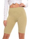 Legginsy damskie wysoki stan typu kolarka peach touch ZIELONY