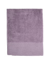 Ręcznik łazienkowy bawełniany 50x100 cm miękki i chłonny z żakardową bordiurą lurex JASNY FIOLET
