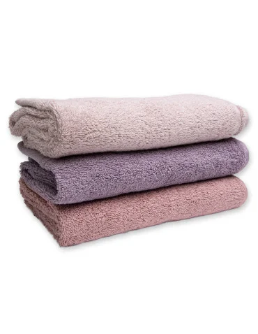 Ręcznik łazienkowy bawełniany 50x100 cm miękki i chłonny z żakardową bordiurą lurex - JASNY RÓŻ  - produkt 2