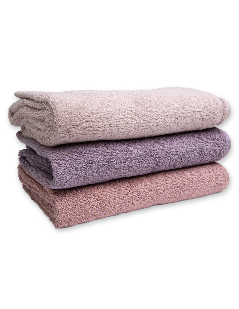 Kąpielowe - Ręcznik łazienkowy bawełniany 50x100 cm miękki i chłonny z żakardową bordiurą lurex RÓŻOWY  - produkt moraj.pl 2