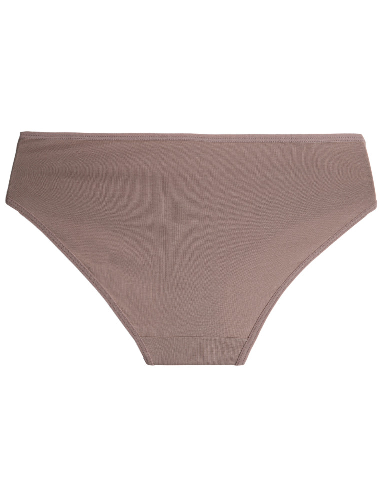 Majtki figi - Majtki damskie bikini z miękkiego modalu figi z koronkowym pasem 3-pak WIELOKOLOROWY - produkt moraj.pl 3
