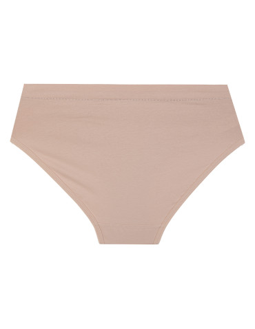 Majtki figi - Figi damskie bikini bawełniane klasyczne gładkie majtki basic 3-pak WIELOKOLOROWY - produkt 3