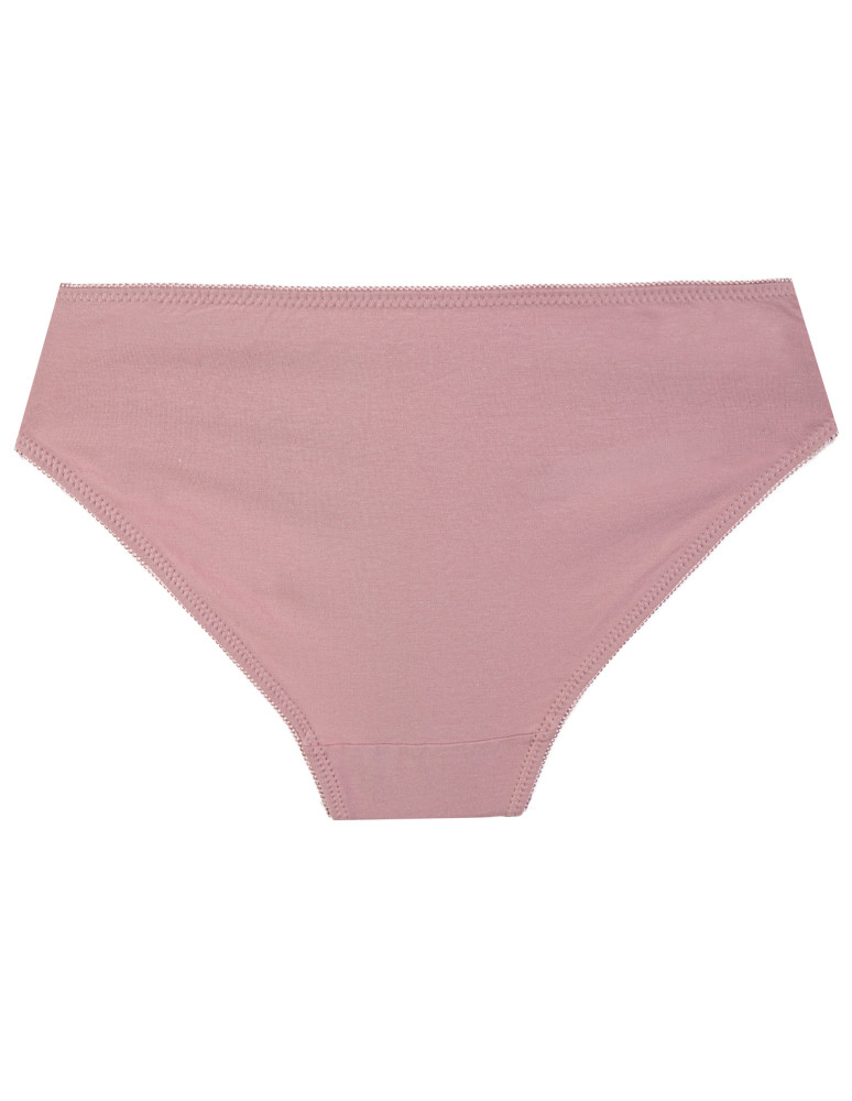 Majtki figi - Figi damskie bikini bawełniane gładkie z kokardką zestaw 3-pak WIELOKOLOROWY  - produkt moraj.pl 3