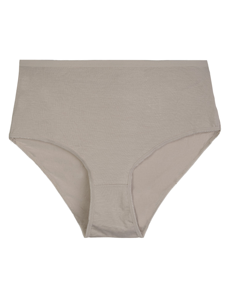 Majtki z wysokim stanem - Figi damskie maxi bikini z wiskozy bambusowej majtki z wysokim stanem gładkie 4-pak WIELOKOLOROWY - produkt moraj.pl 4