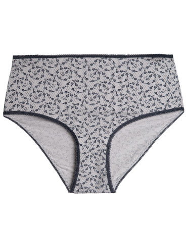 Majtki z wysokim stanem - Majtki damskie maxi bikini z bawełny wysoki stan gładkie i wzorzyste duży zestaw 7-pak WIELOKOLOROWY - produkt 6