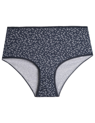 Majtki damskie maxi bikini z bawełny wysoki stan gładkie i wzorzyste duży zestaw 7-pak  - produkt 2