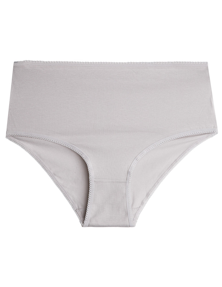 Majtki z wysokim stanem - Majtki damskie maxi bikini z bawełny wysoki stan gładkie i wzorzyste duży zestaw 7-pak WIELOKOLOROWY  - produkt moraj.pl 8