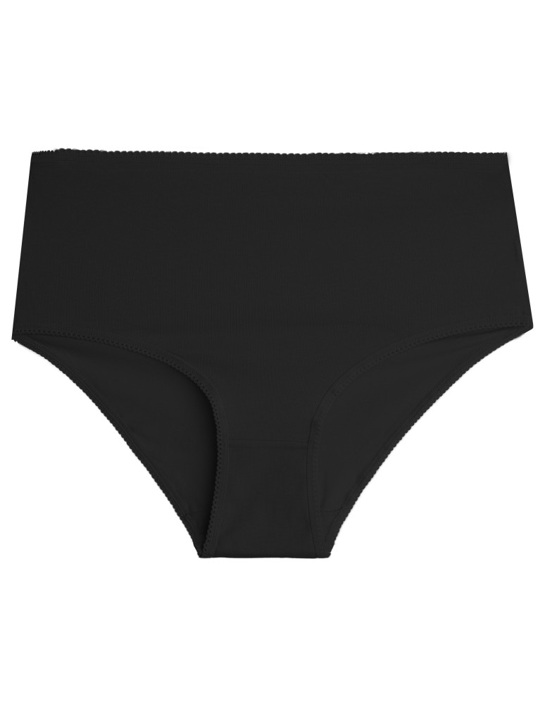 Majtki z wysokim stanem - Majtki damskie maxi bikini z bawełny wysoki stan gładkie i wzorzyste duży zestaw 7-pak WIELOKOLOROWY  - produkt moraj.pl 9