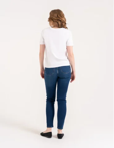 Wygodne jeansy damskie Slim Fit elastyczne skinny dopasowane - produkt 2