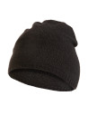 Miękka czapka damska beanie z domieszką wełny CZARNY