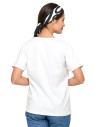 Koszulka damska bawełna Premium T-shirt dekolt okrągły WHITE