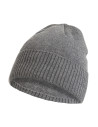 Czapka męska zimowa prążkowana ciepła dzianinowa beanie klasyczna Szary