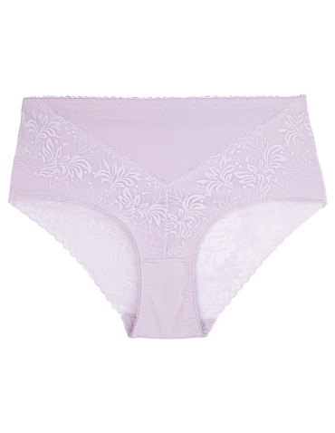 Majtki z wysokim stanem - Figi damskie bawełniane z wyższym stanem koronkowe maxi bikini 3-pak WIELOKOLOROWY - produkt 3