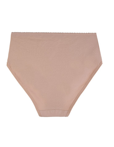 Majtki z wysokim stanem - Majtki damskie Maxi bikini z wysokim stanem i koronką 3-pak WIELOKOLOROWY - produkt 5