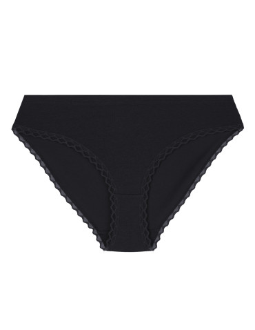 Majtki figi - Figi damskie koronkowe z bawełny majtki bikini gładkie i ze wzorem 4-pak WIELOKOLOROWY - produkt 5