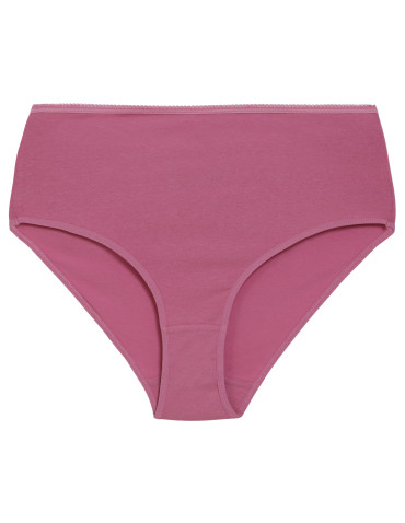 Figi damskie bawełniane majtki elastyczne maxi bikini z wyższym stanem 5-pak - WIELOKOLOROWY  - produkt 2
