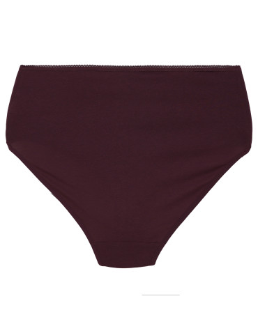 Majtki z wysokim stanem - Figi damskie bawełniane majtki elastyczne maxi bikini z wyższym stanem 5-pak WIELOKOLOROWY - produkt 6