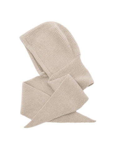 Kaptur damski dzianinowy komin balaclava ciepły z szalem na jesień zimę  - produkt 2