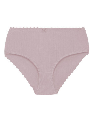 Majtki z wysokim stanem - Majtki damskie maxi bikini prążkowane figi z wysokim stanem zestaw 3-pak WIELOKOLOROWY - produkt 6
