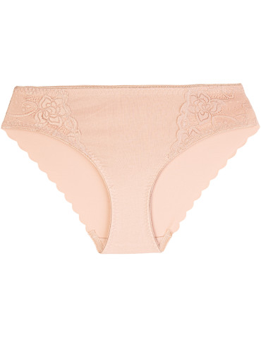 Majtki figi - Majtki damskie figi bikini z koronkowymi wstawkami zestaw 3-pak WIELOKOLOROWY - produkt 5