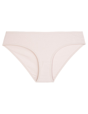 Majtki figi - Majtki damskie figi bikini bawełniane strukturalne prążkowane zestaw 3-pak WIELOKOLOROWY - produkt 5