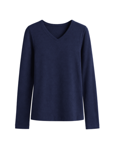 Longsleeve bawełniane Slim Fit Wielopak bawełniany z dekoltem V 3-pak 4XL - produkt 2