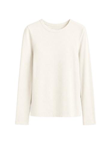 Bluzki z długim rękawem - Gładkie bluzki damskie longsleeve dopasowane Wielopak z długim rękawem 3-pak L - produkt 4