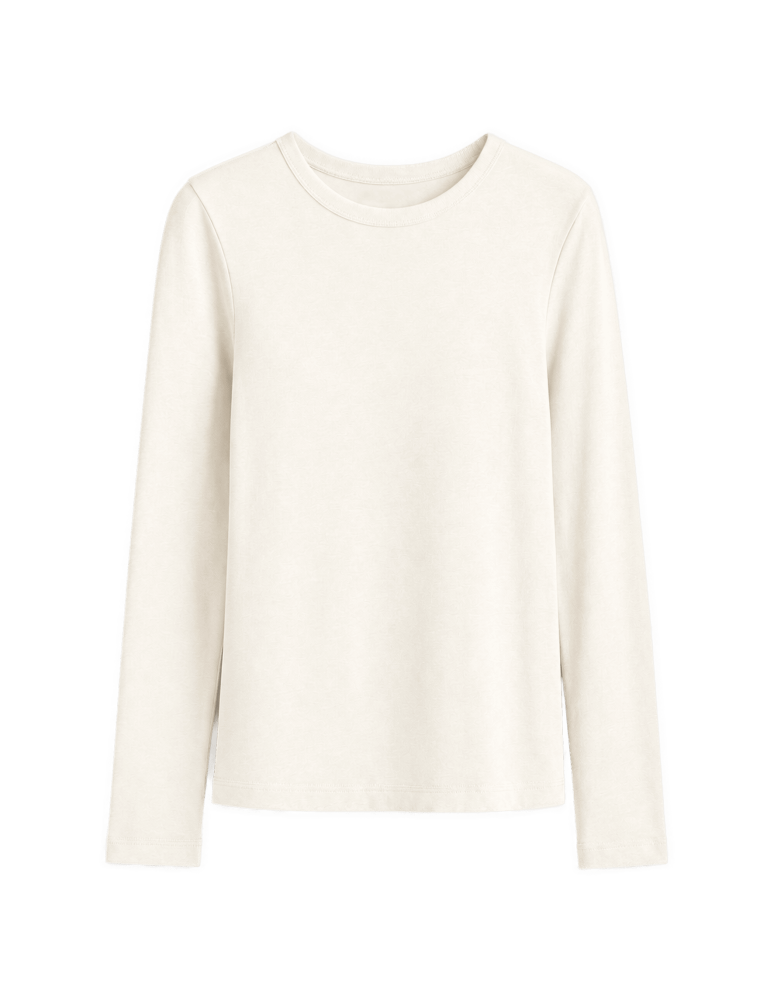 Bluzki z długim rękawem - Gładkie bluzki damskie longsleeve dopasowane Wielopak z długim rękawem 3-pak L - produkt moraj.pl 4
