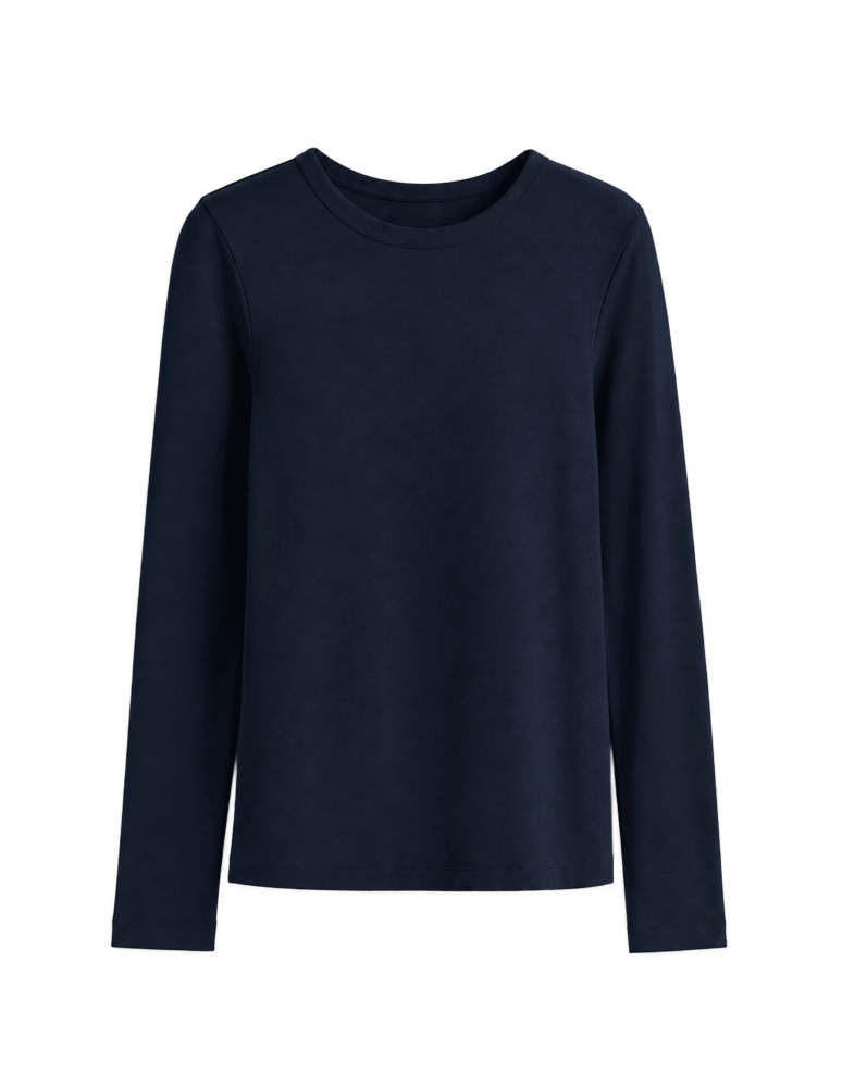 Bluzki z długim rękawem - Wielopak longsleeve damski zestaw bawełnianych bluzek damskich 3-pak L - produkt moraj.pl 4
