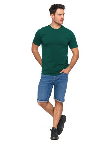 Koszulki i Tank Topy - Koszulka męska bawełniana kr&oacute;tki rękaw T-shirt Plus Size ZIELONY - produkt 4