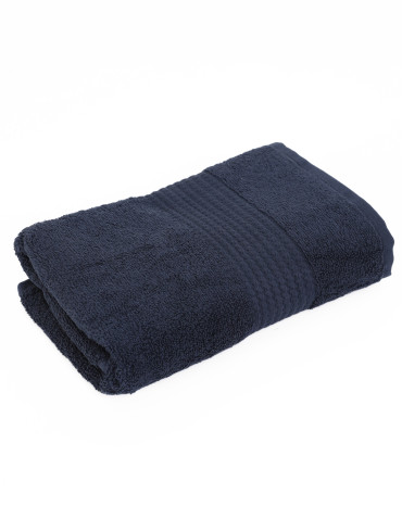 Ręcznik łazienkowy bawełniany frotte 50x100 cm miękki i chłonny - GRANATOWY  - produkt 2