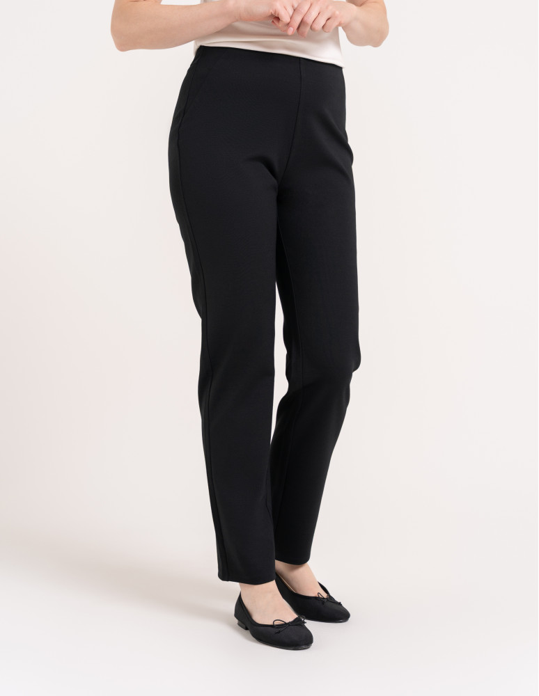 Spodnie materiałowe - Eleganckie spodnie damskie casual CZARNY  - produkt moraj.pl 5