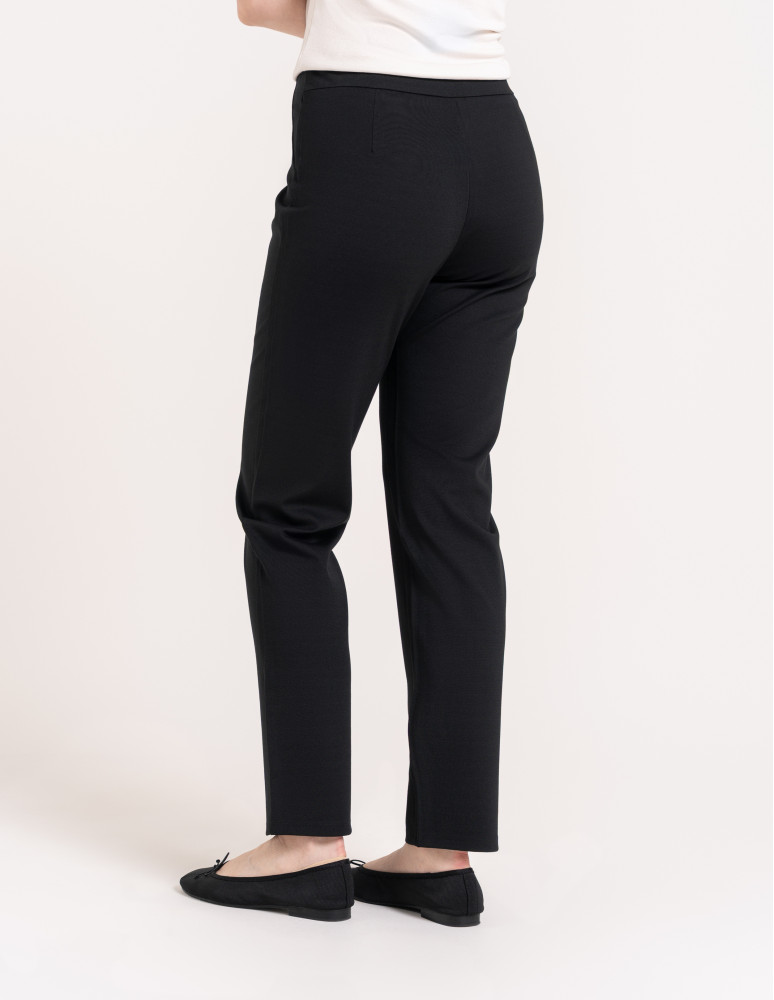 Spodnie materiałowe - Eleganckie spodnie damskie casual CZARNY  - produkt moraj.pl 8