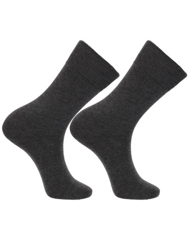 Skarpety męskie z domieszką wełny merino skarpetki klasyczne gładkie  - produkt 2