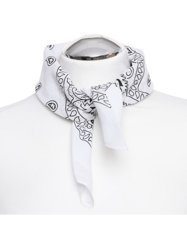 APASZKI - Bandana chusta bawełniana BIAŁY - produkt 3