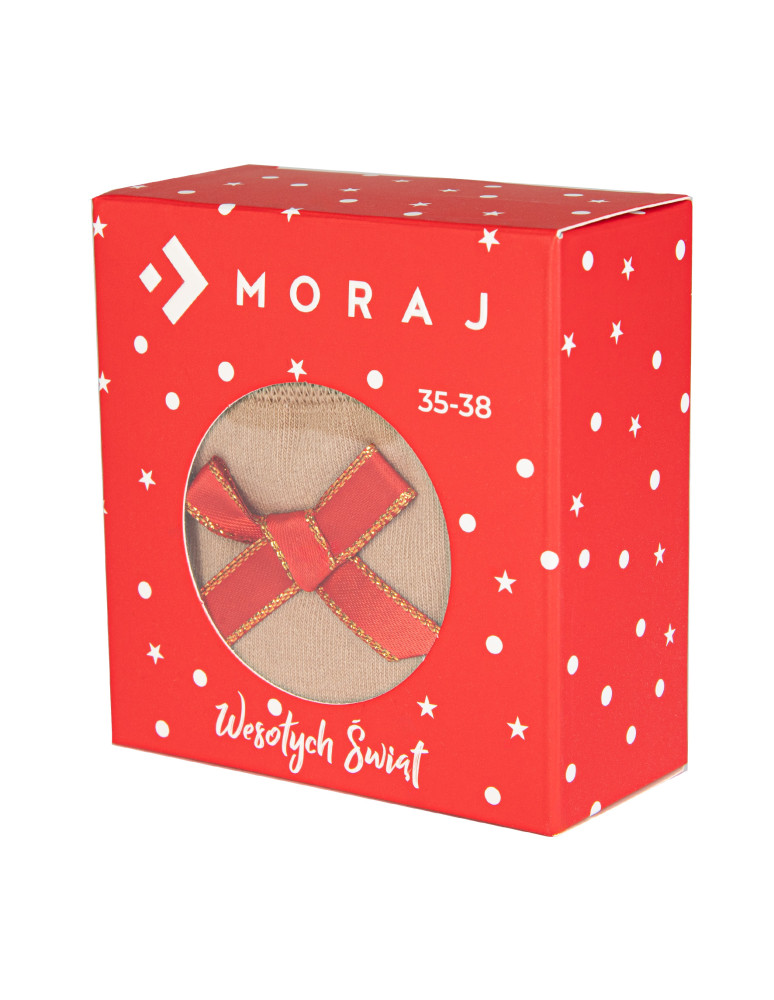 Długie - Długie bawełniane skarpetki damskie idealne na prezent świąteczny WIELOKOLOROWY  - produkt moraj.pl 3