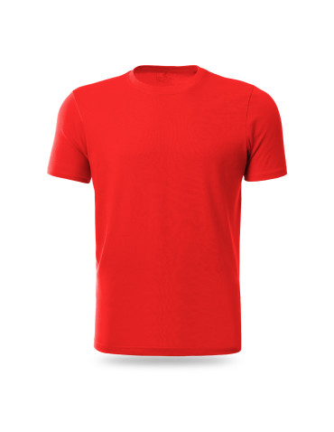 T-SHIRTY I KOSZULKI - Koszulka męska bawełniana T-shirt CZERWONY - produkt 2
