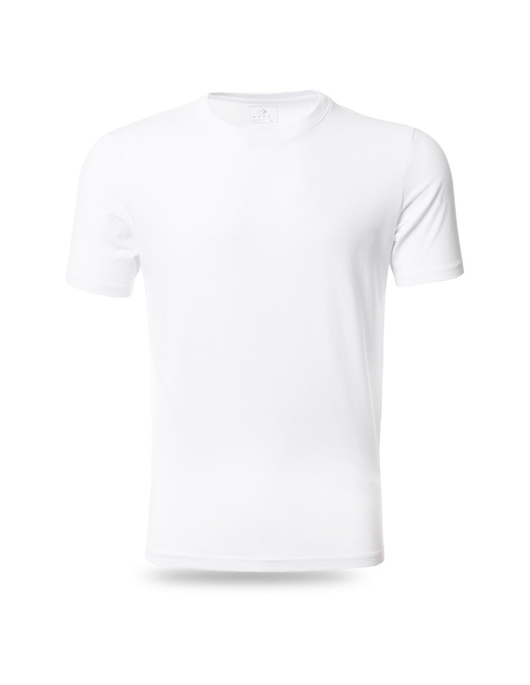 T-SHIRTY I KOSZULKI - Koszulka męska bawełniana T-shirt BIAŁY  - produkt moraj.pl 2