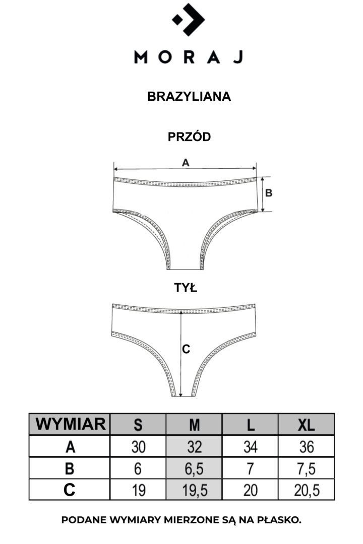 Figi damskie brazyliany klasyczne kolory 3-pak