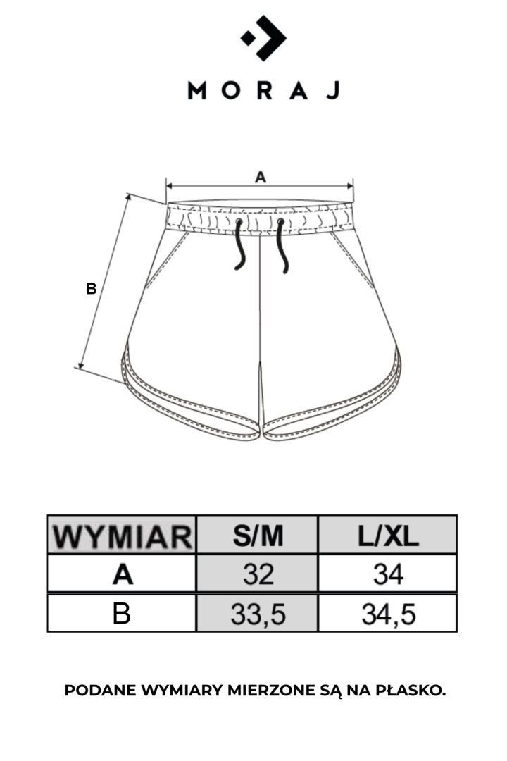 Szorty damskie wzorzyste z wiązaniem