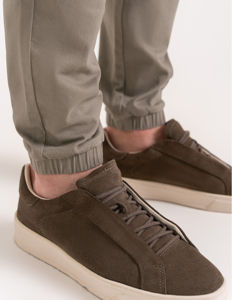 Spodnie joggery męskie - Joggery męskie spodnie bawełniane wygodne z kieszeniami KHAKI  - produkt moraj.pl 2