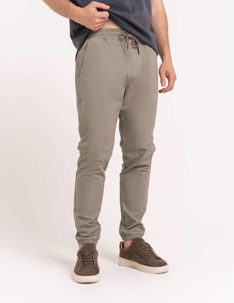 Spodnie joggery męskie - Joggery męskie spodnie bawełniane wygodne z kieszeniami KHAKI  - produkt moraj.pl 6