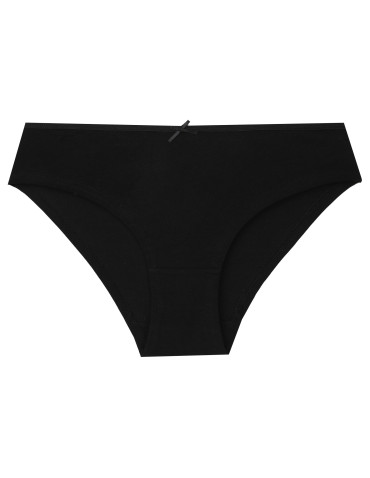 Majtki figi - Majtki damskie bikini bawełniane z kokardką 3-pak WIELOKOLOROWY - produkt 5