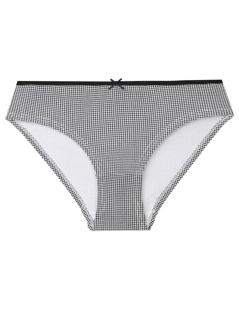 Majtki figi - Majtki damskie bikini bawełniane z kokardką 3-pak WIELOKOLOROWY - produkt moraj.pl 3